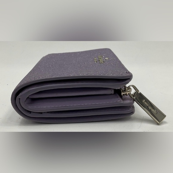 Kate Spade Purple Glitter wallet Beautiful lavender purple color - Picture 3 of 7